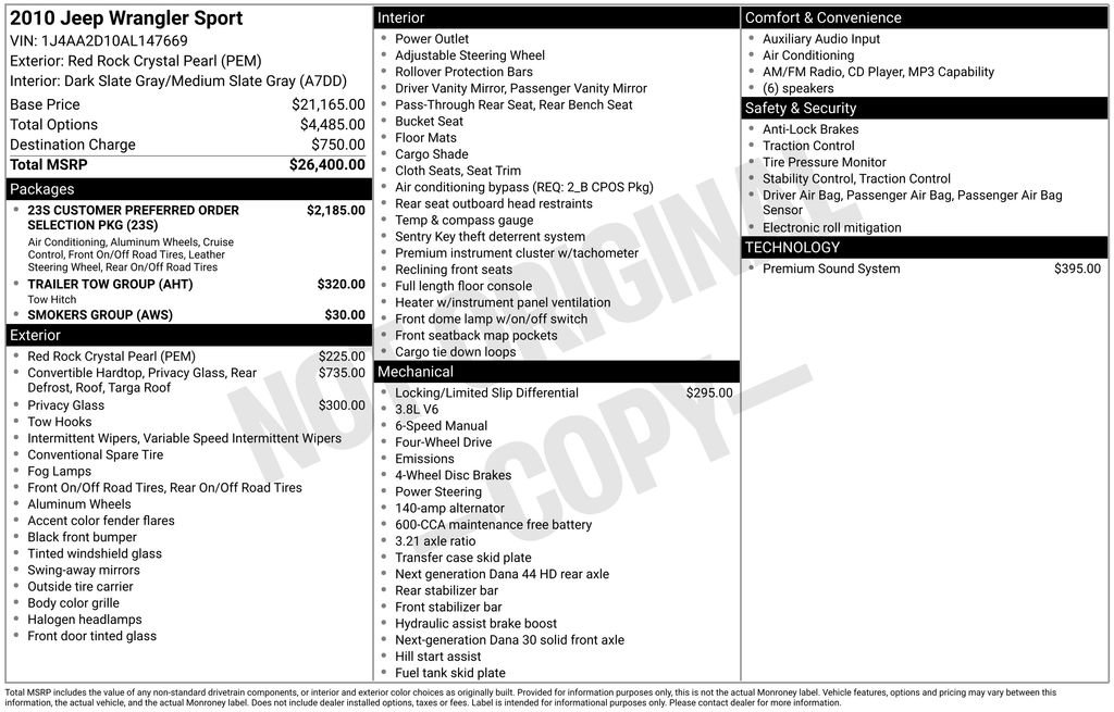 Thumbnail: 2010 Jeep Wrangler - 4