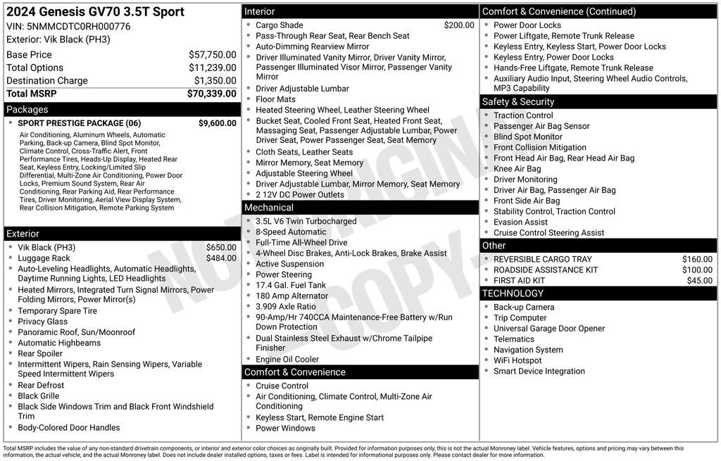 Thumbnail: 2024 Genesis GV70 - 4