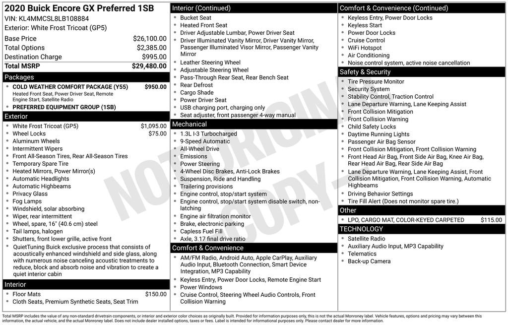 Thumbnail: 2020 Buick Encore GX - 4