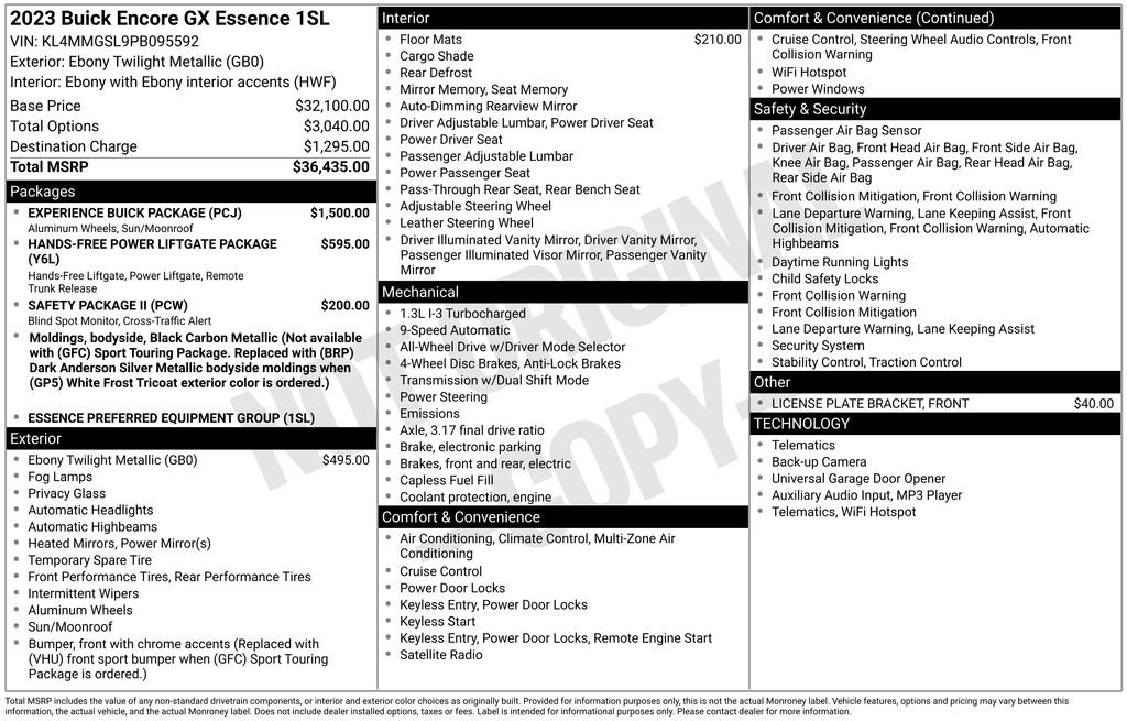 Thumbnail: 2023 Buick Encore GX - 4