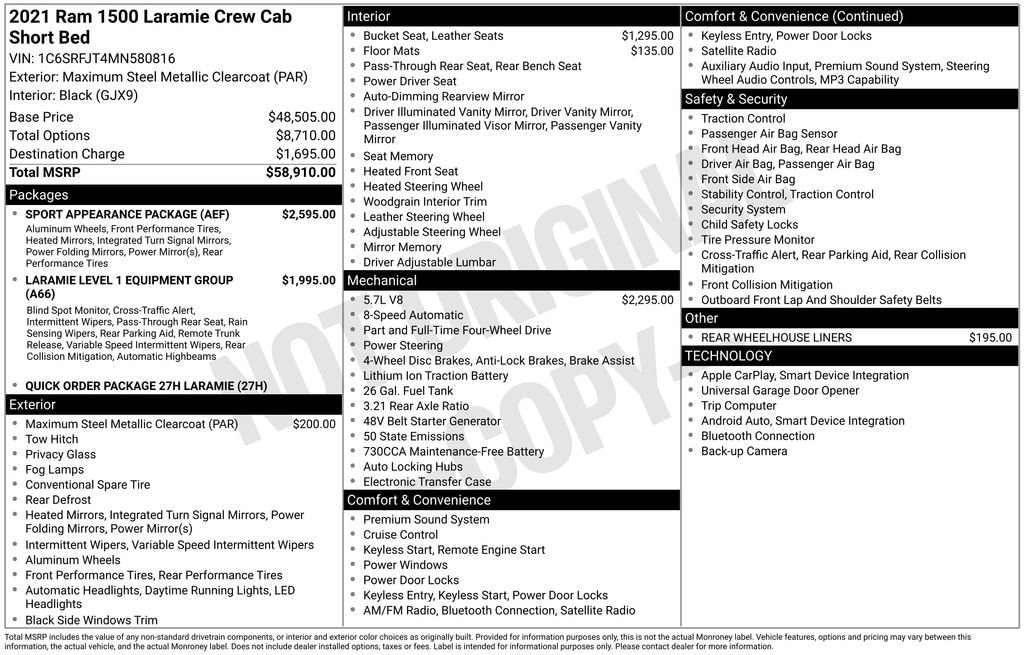 Thumbnail: 2021 RAM 1500 - 4