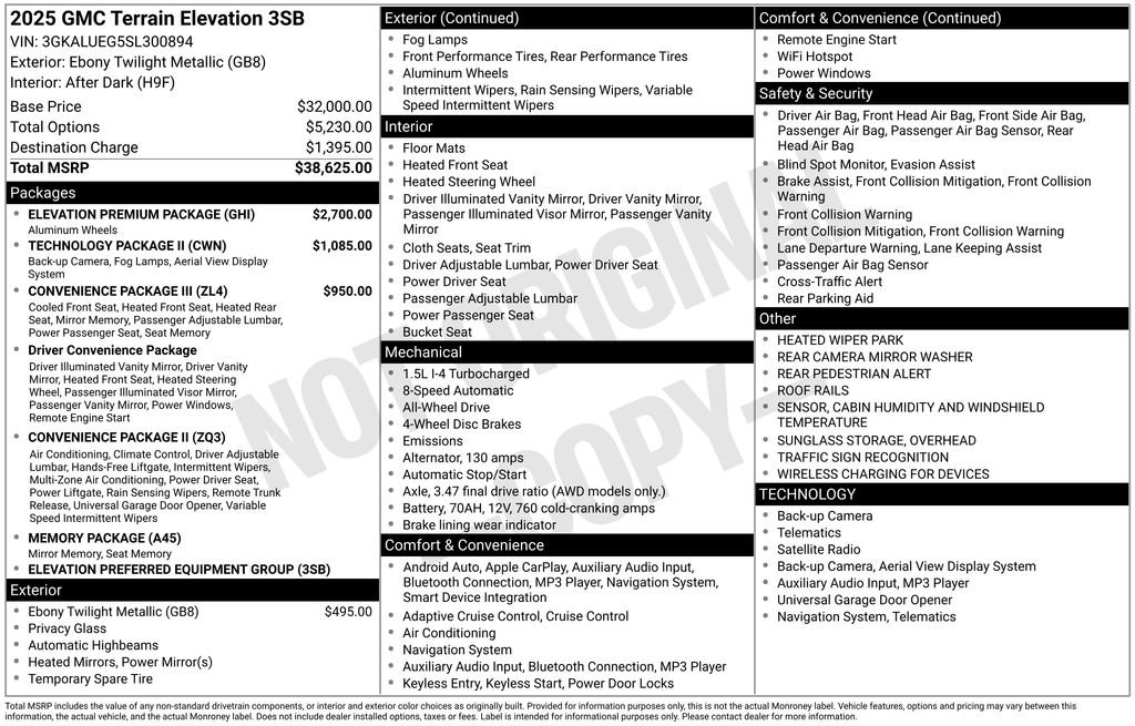 Thumbnail: 2025 GMC Terrain - 4