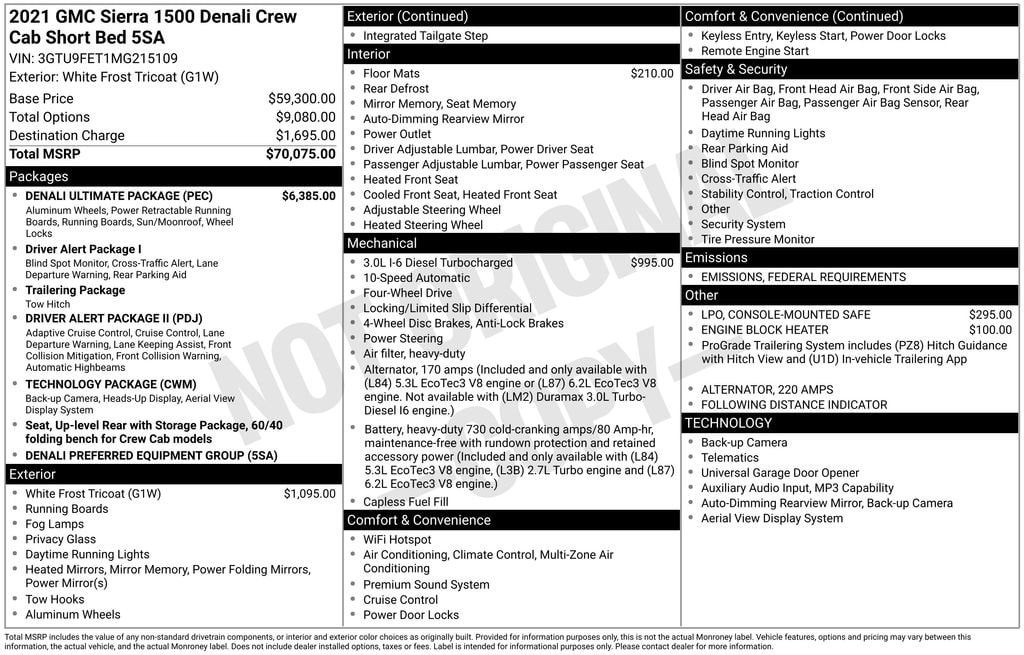 Thumbnail: 2021 GMC Sierra 1500 - 4