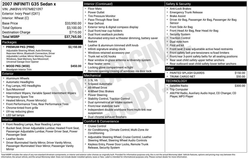 Thumbnail: 2007 INFINITI G35 - 4