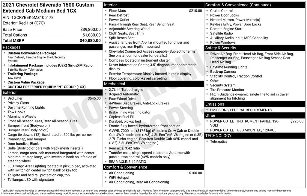Thumbnail: 2021 Chevrolet Silverado 1500 - 4
