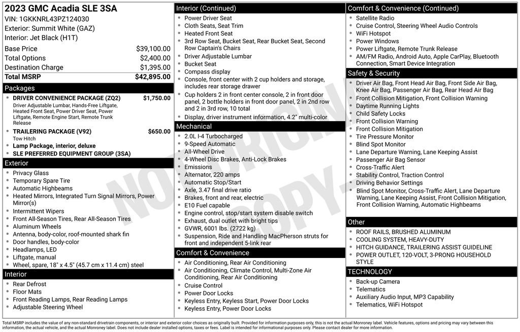 Thumbnail: 2023 GMC Acadia - 4