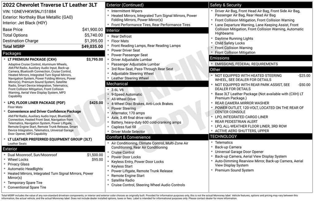 Thumbnail: 2022 Chevrolet Traverse - 4