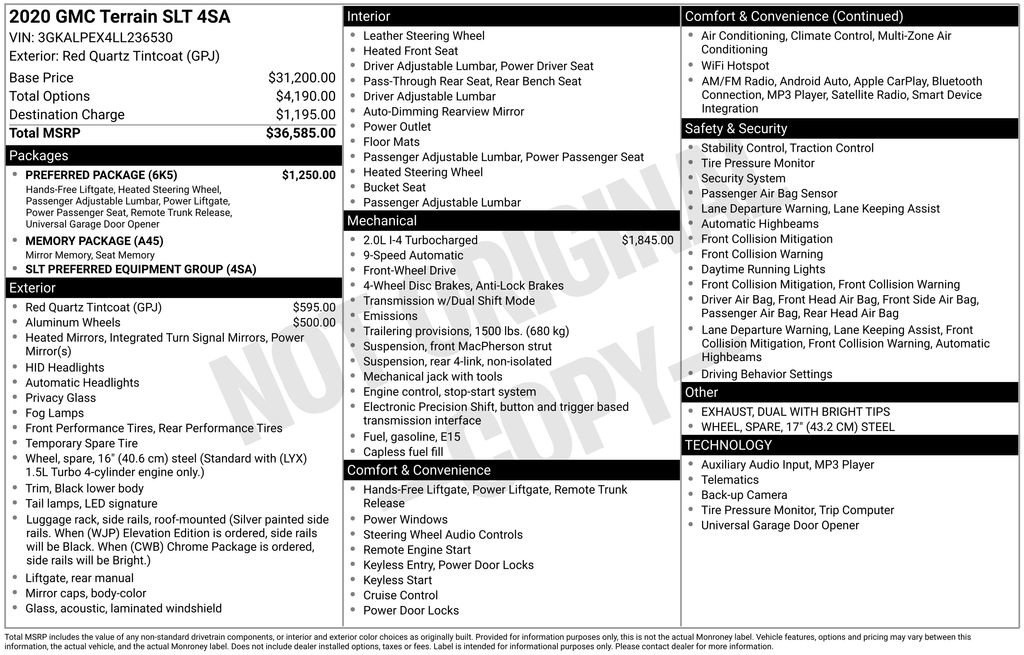 Thumbnail: 2020 GMC Terrain - 2