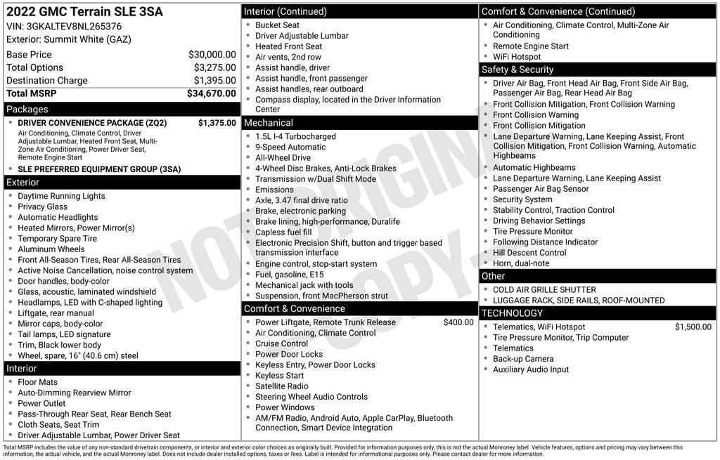 Thumbnail: 2022 GMC Terrain - 4