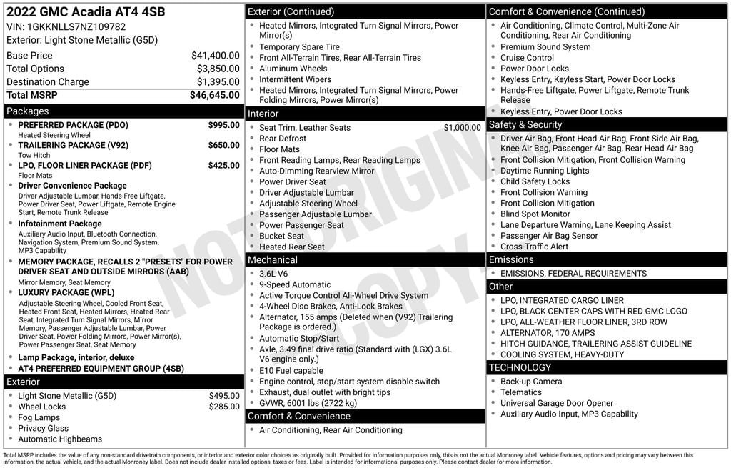 Thumbnail: 2022 GMC Acadia - 4