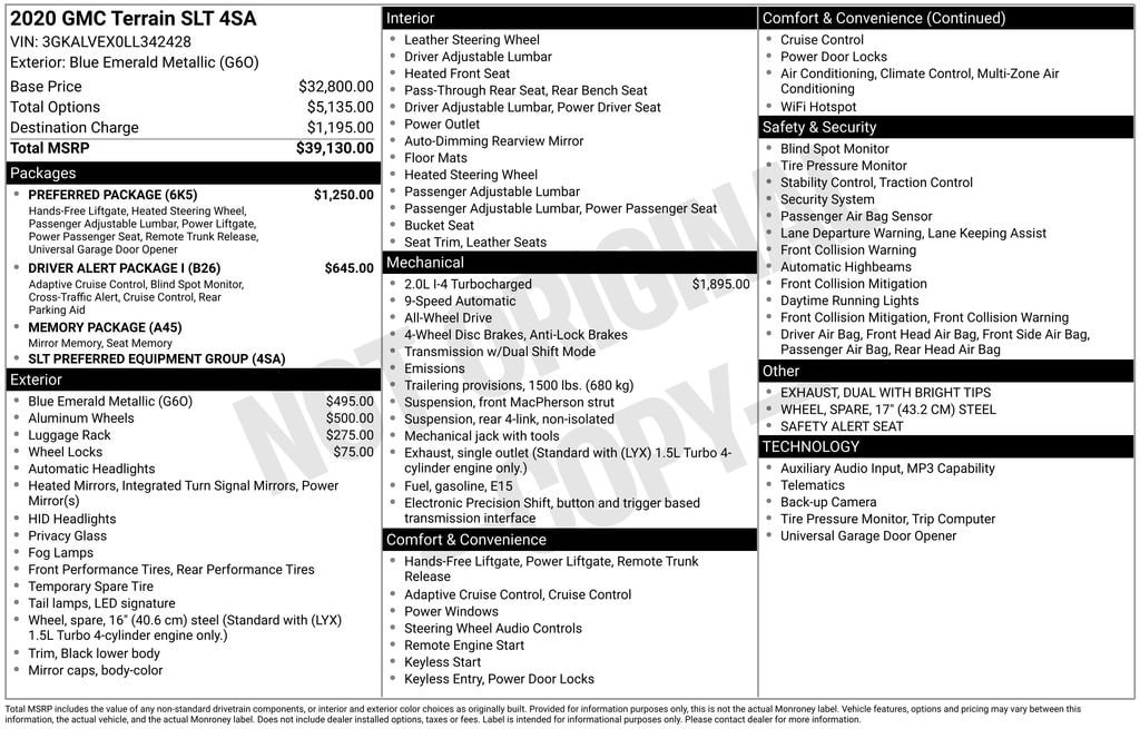 Thumbnail: 2020 GMC Terrain - 4