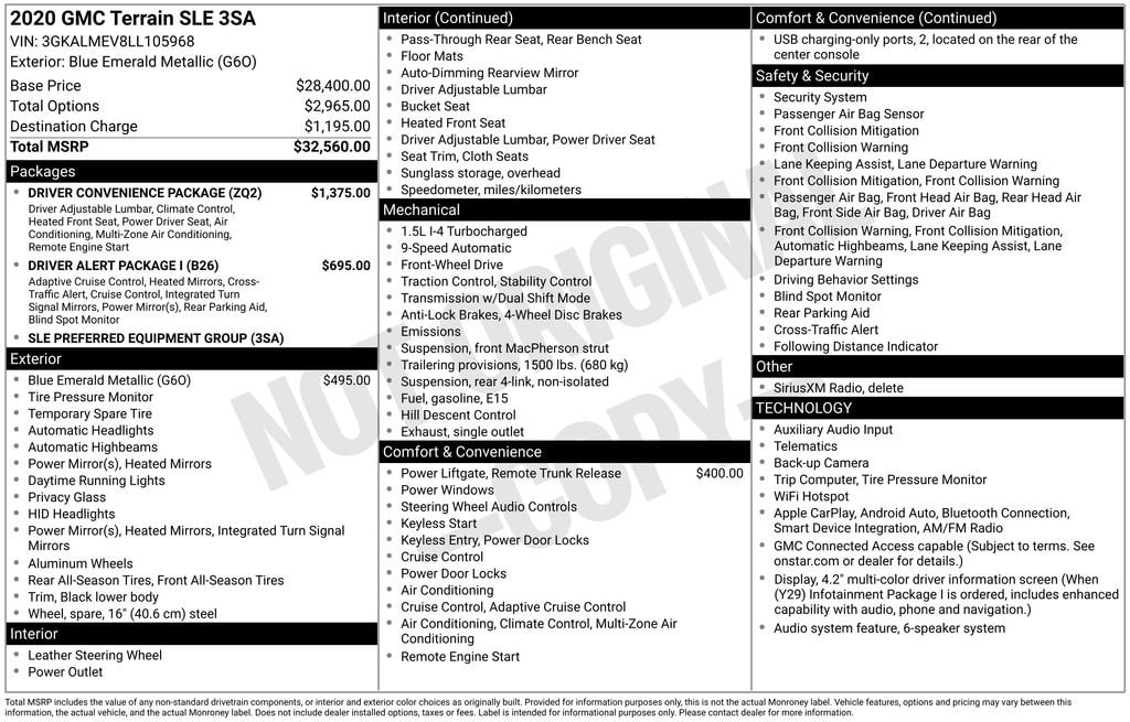 Thumbnail: 2020 GMC Terrain - 4