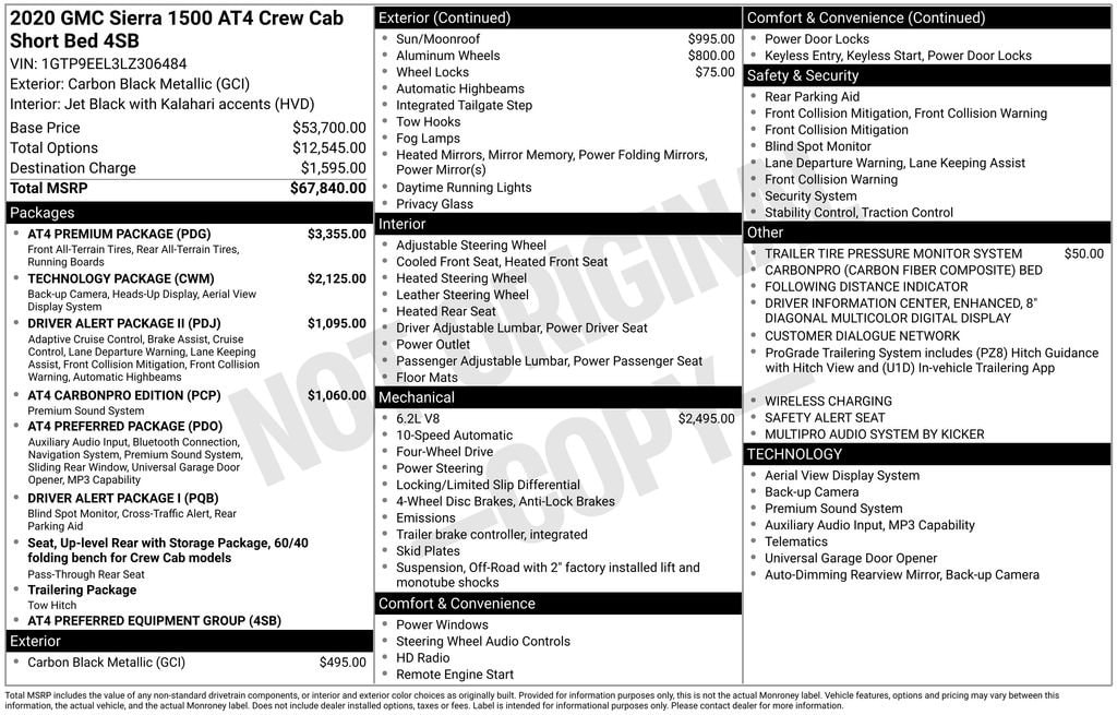 Thumbnail: 2020 GMC Sierra 1500 - 4