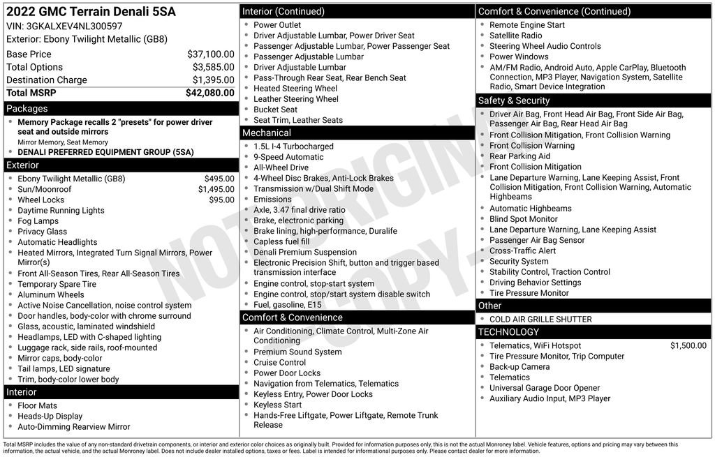 Thumbnail: 2022 GMC Terrain - 4