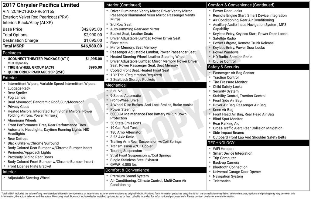 Thumbnail: 2017 Chrysler Pacifica - 2