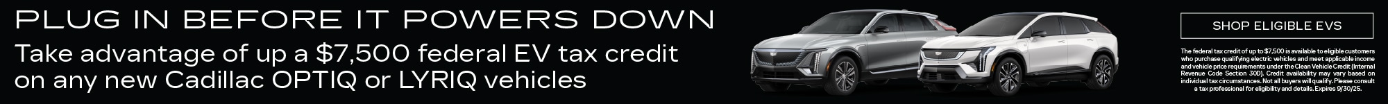 EV Incentive is ending id=