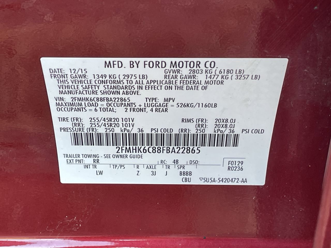 Thumbnail: 2015 Ford Flex - 33