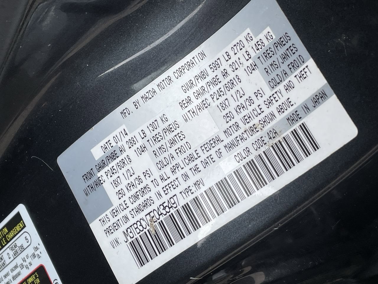 Thumbnail: 2014 Mazda CX-9 - 30