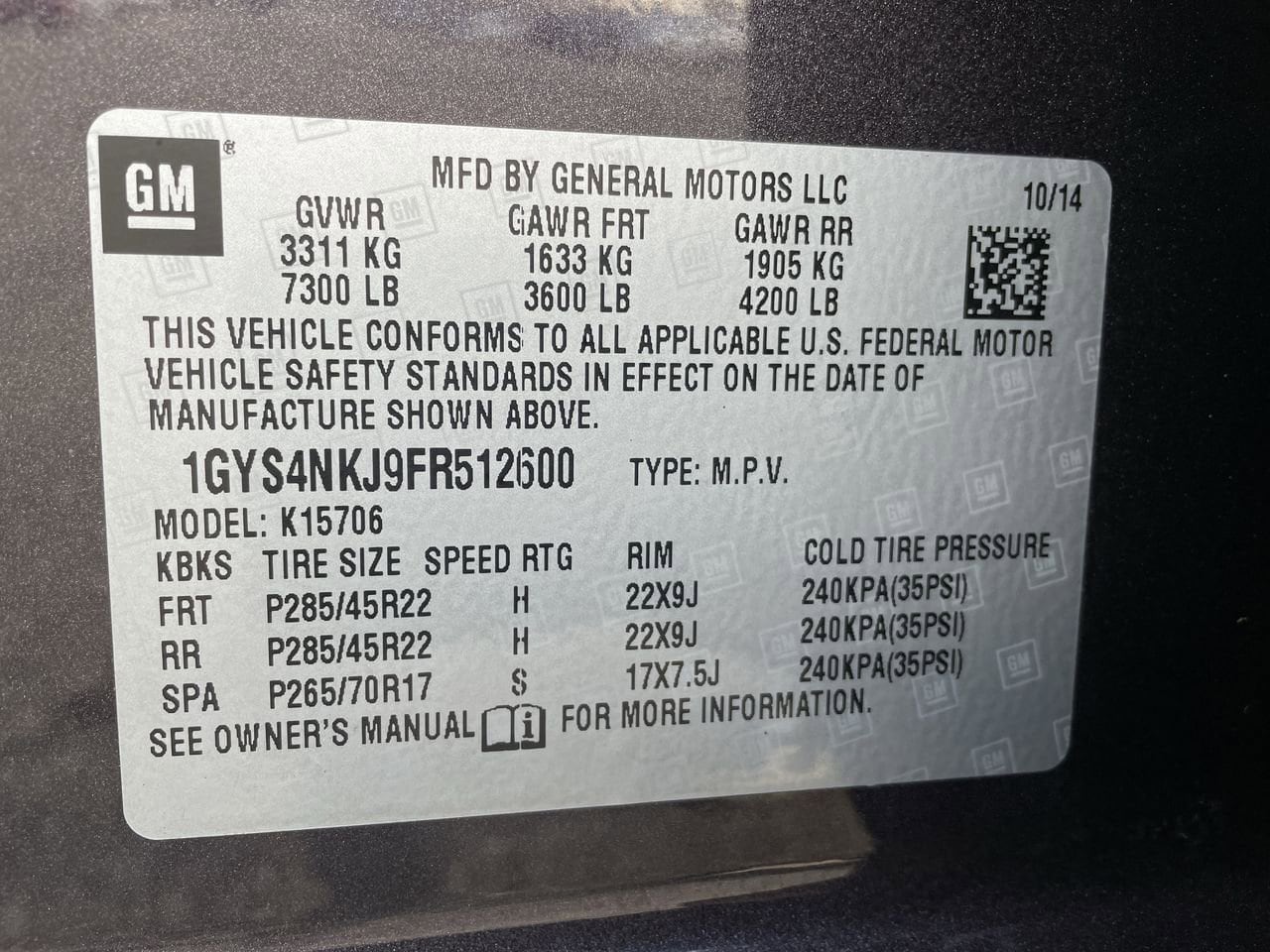 Thumbnail: 2015 Cadillac Escalade - 40
