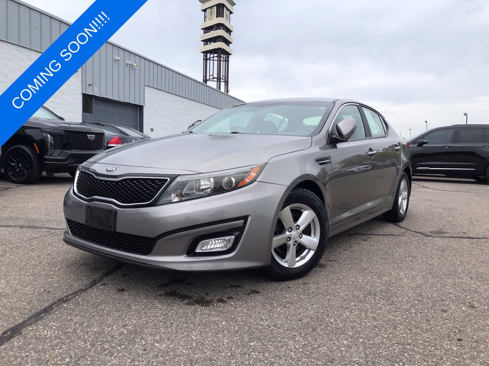 Used 2015 Kia Optima LX with VIN 5XXGM4A72FG514235 for sale in Plymouth, MI
