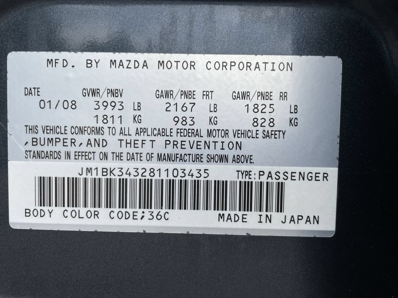 Thumbnail: 2008 Mazda Mazda3 - 26