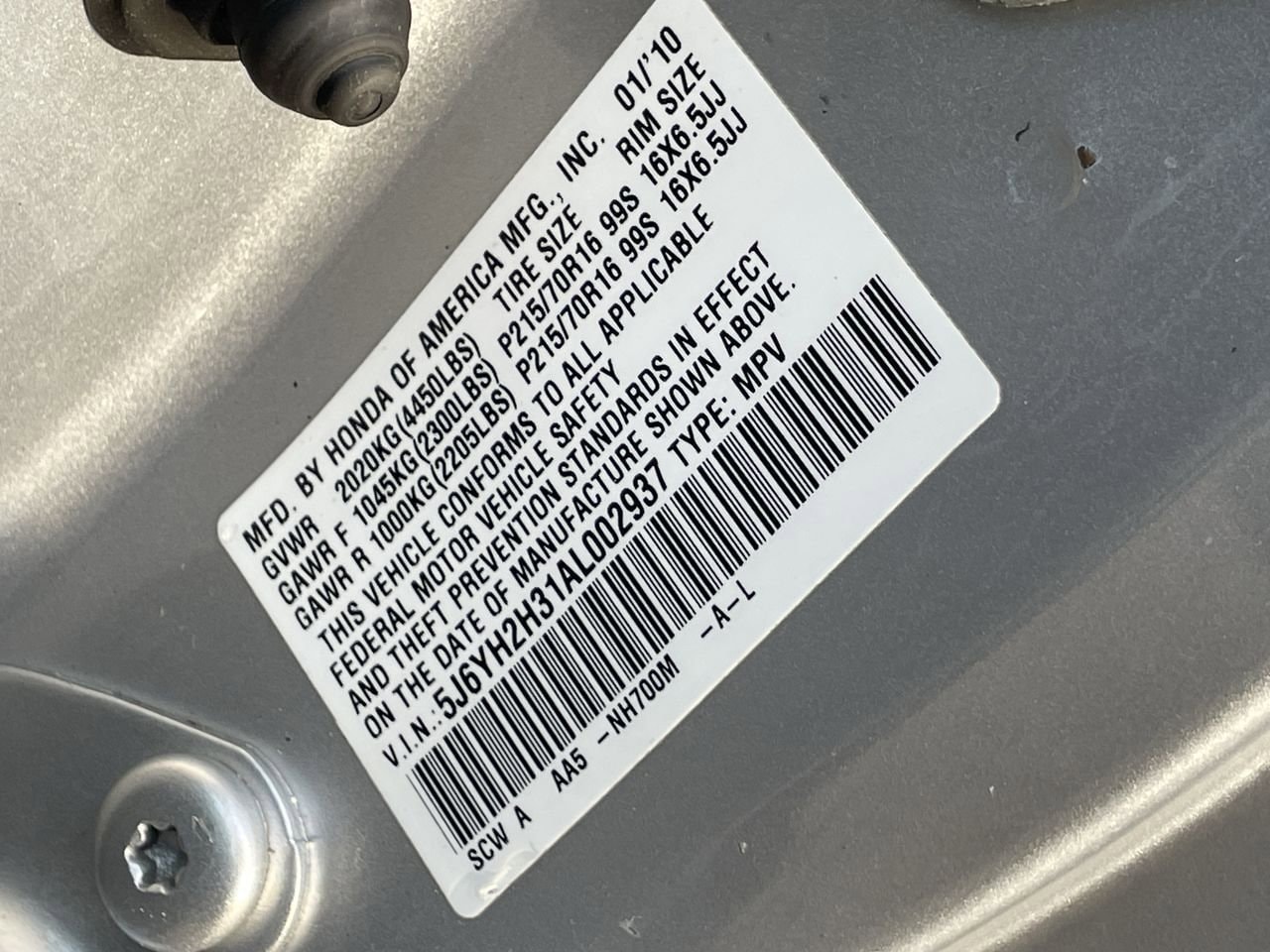 Thumbnail: 2010 Honda Element - 26