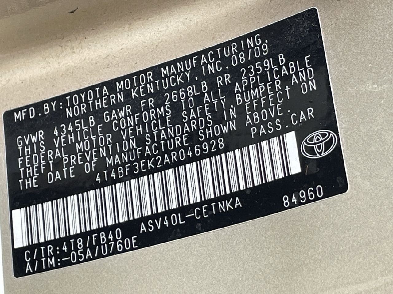 2010 Toyota Camry  27