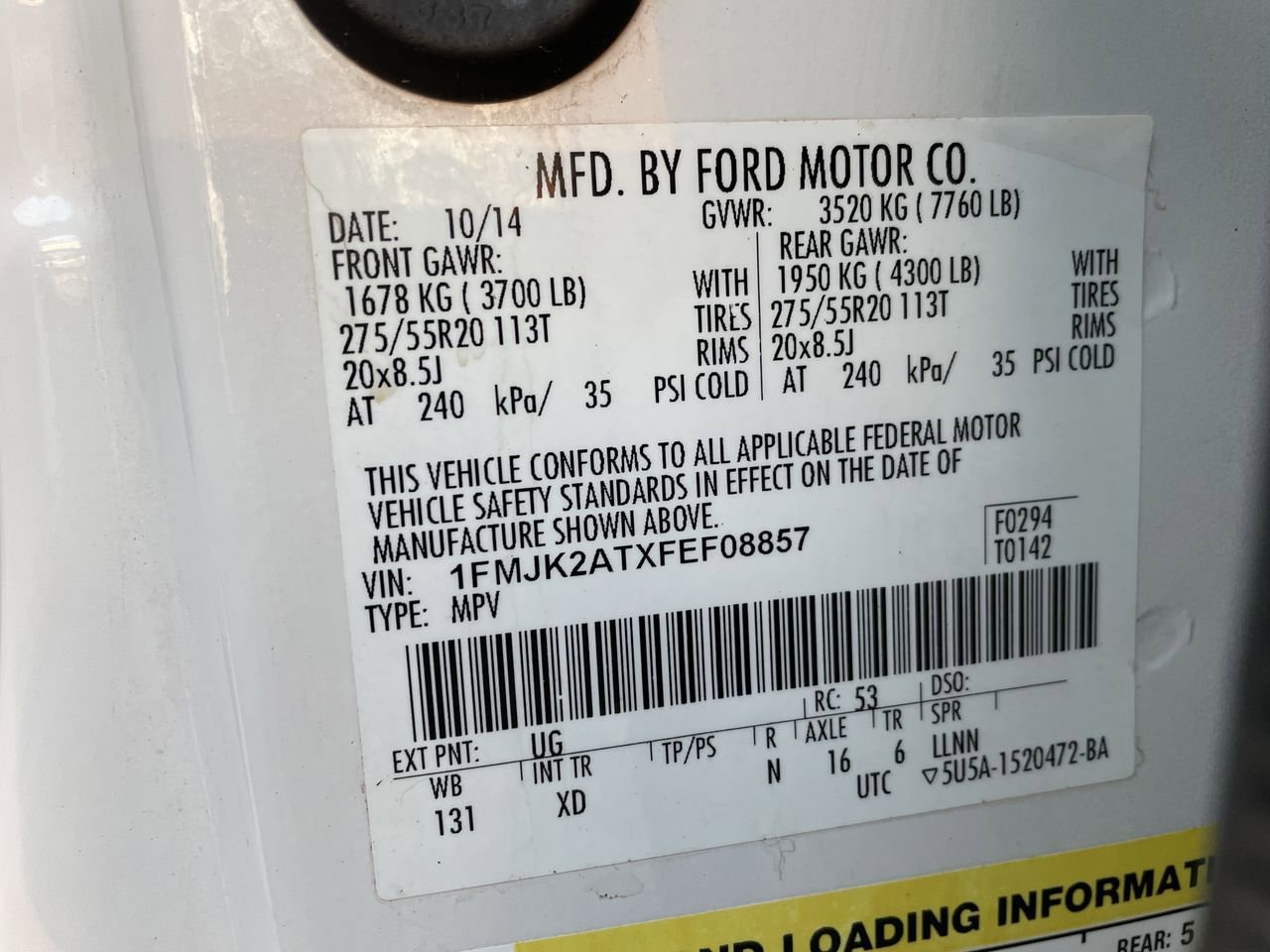 Thumbnail: 2015 Ford Expedition EL - 38