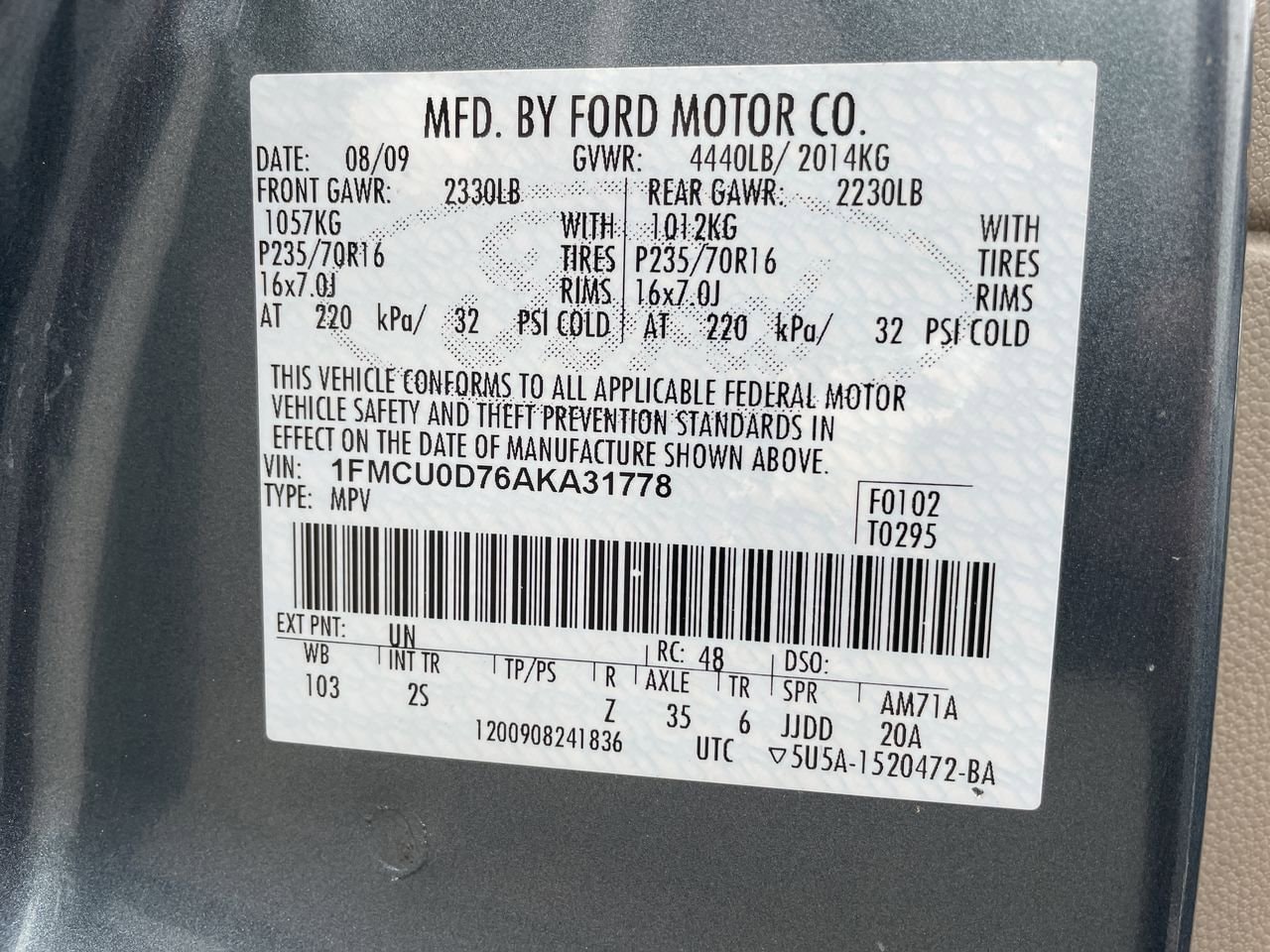 2010 Ford Escape XLT 27