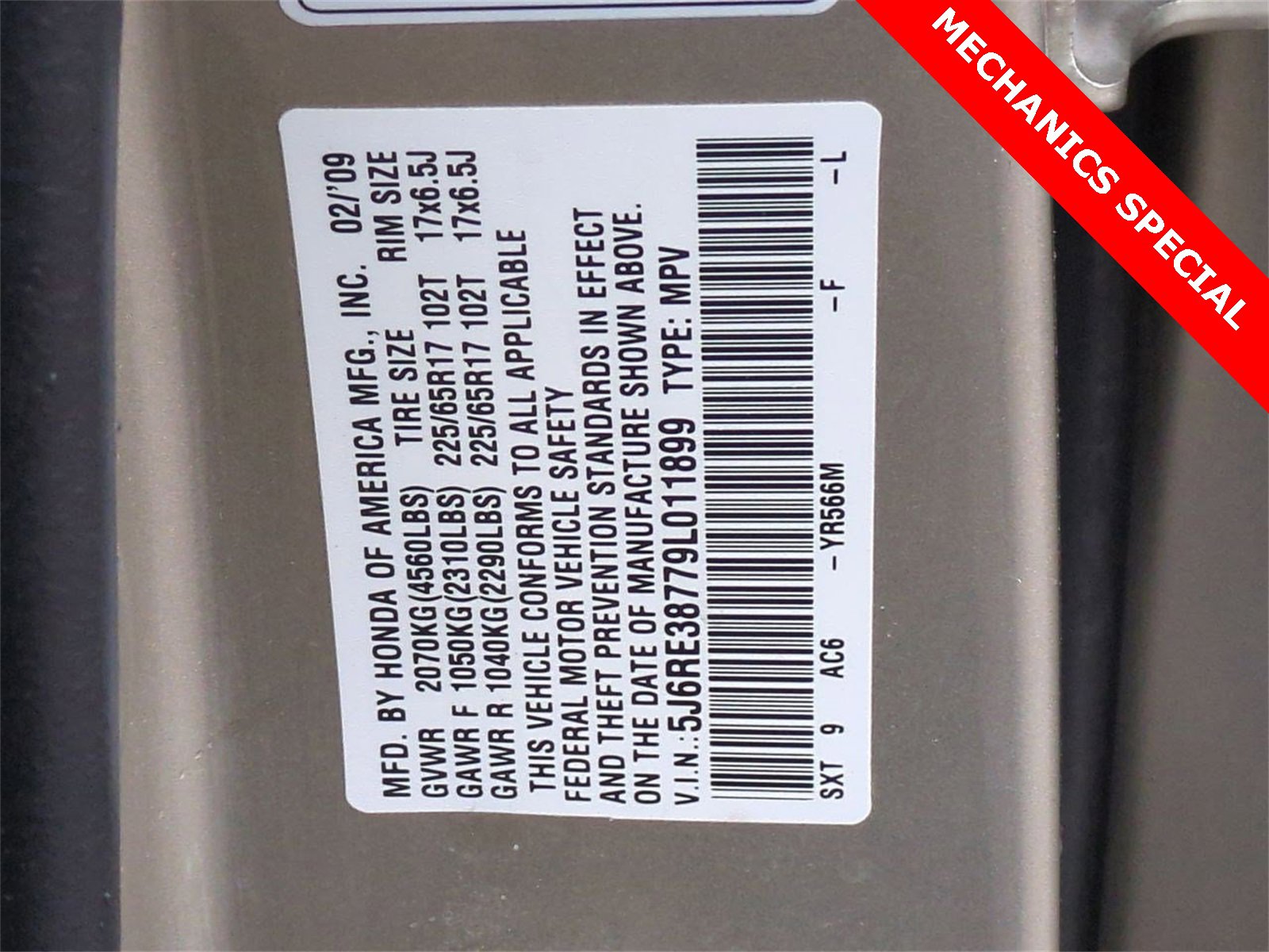 2009 Honda CR-V EX-L 37