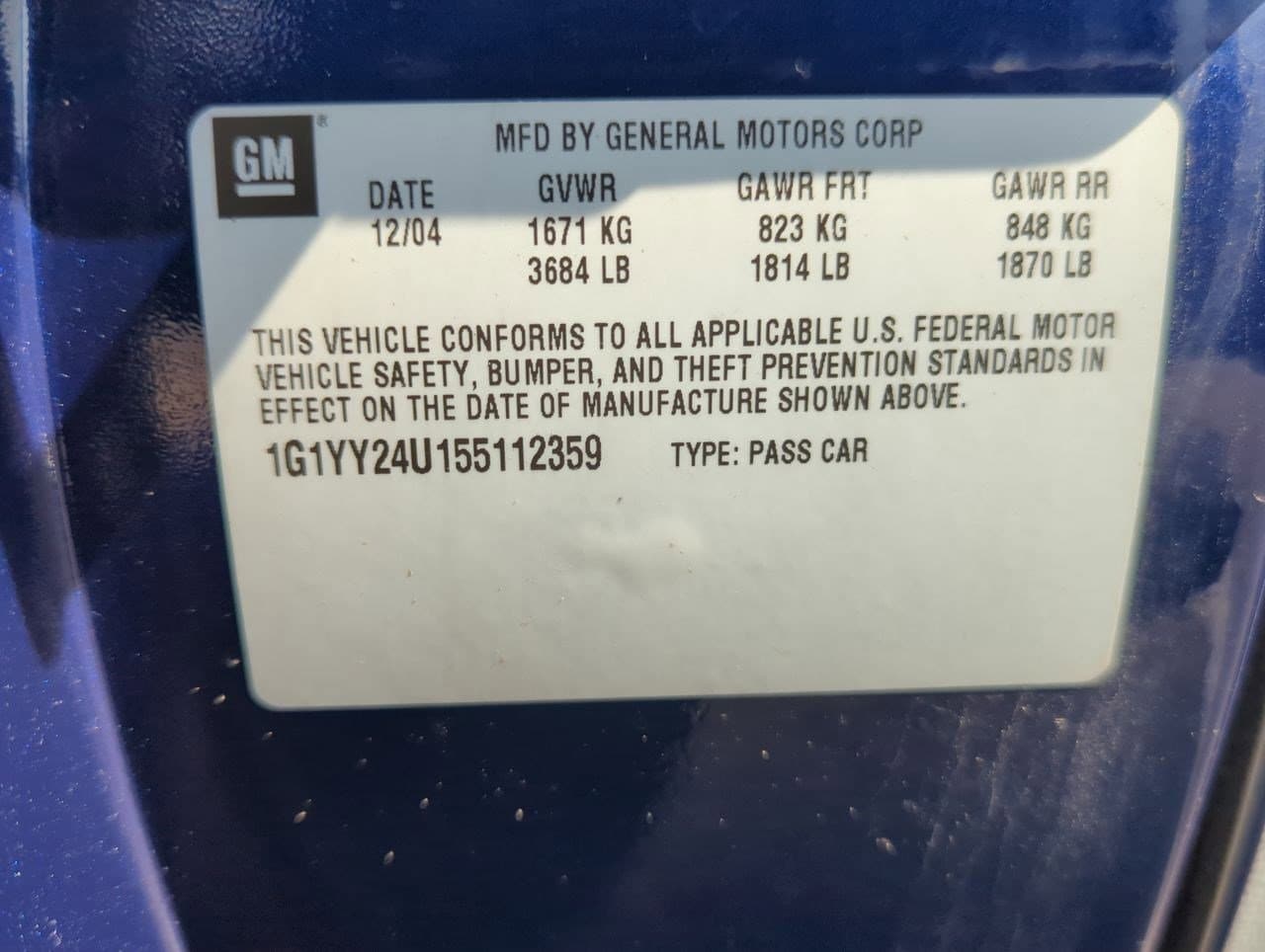 2005 Chevrolet Corvette Base 30