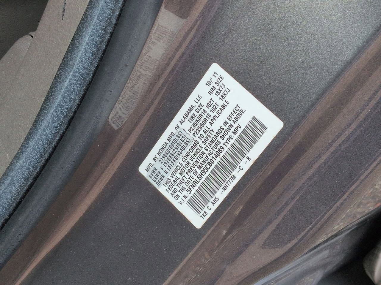 Thumbnail: 2012 Honda Odyssey - 35