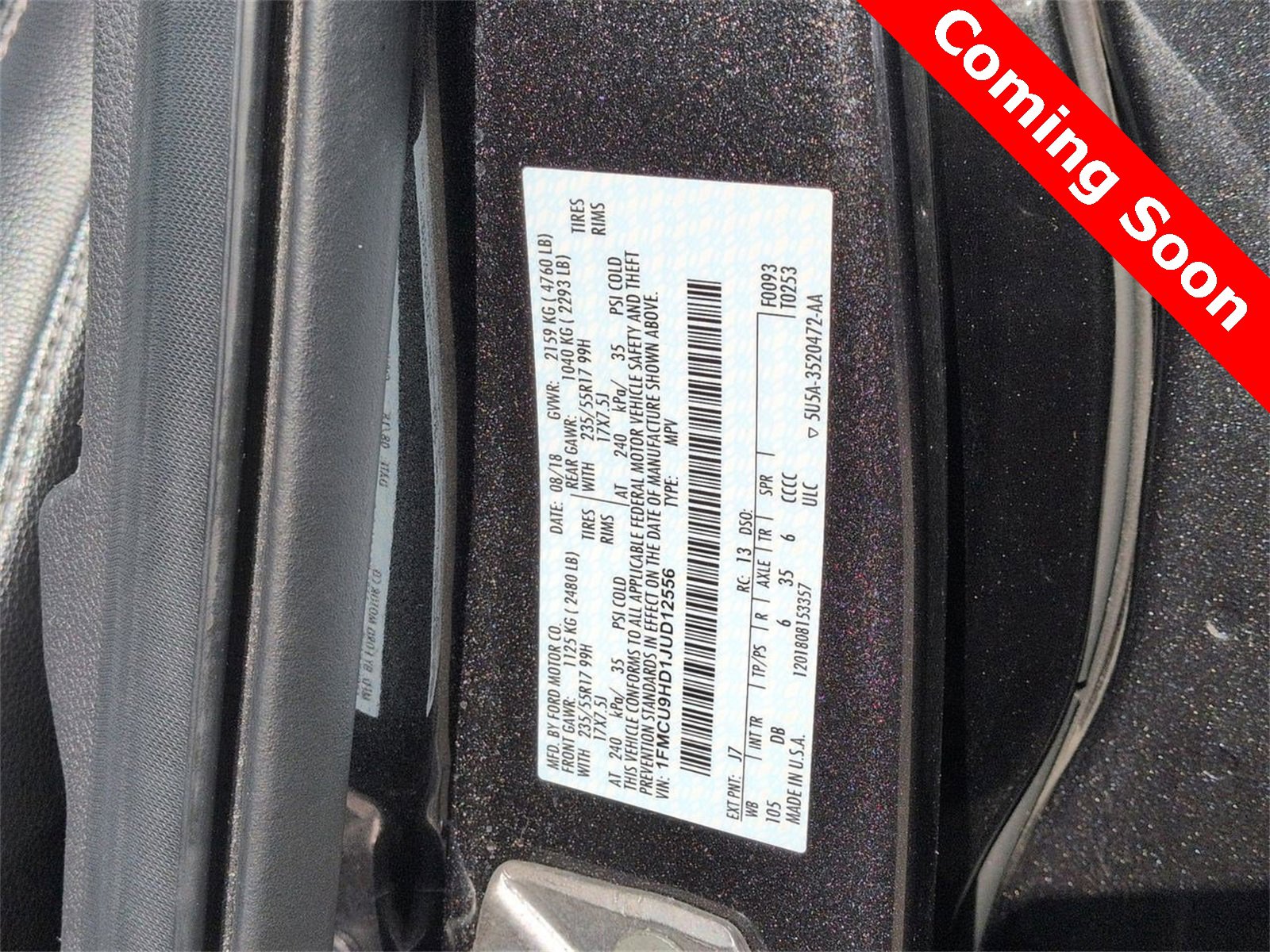 Thumbnail: 2018 Ford Escape - 36