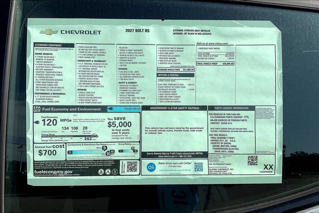 2027 Chevrolet Bolt RS - Photo 20