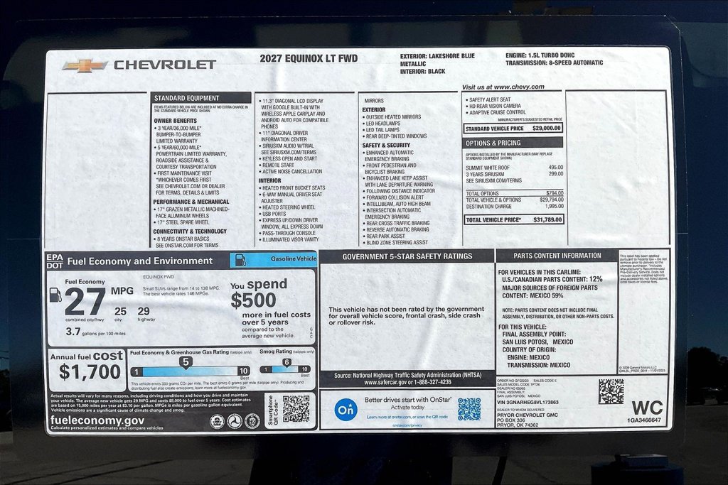 2027 Chevrolet Equinox LT - Photo 20