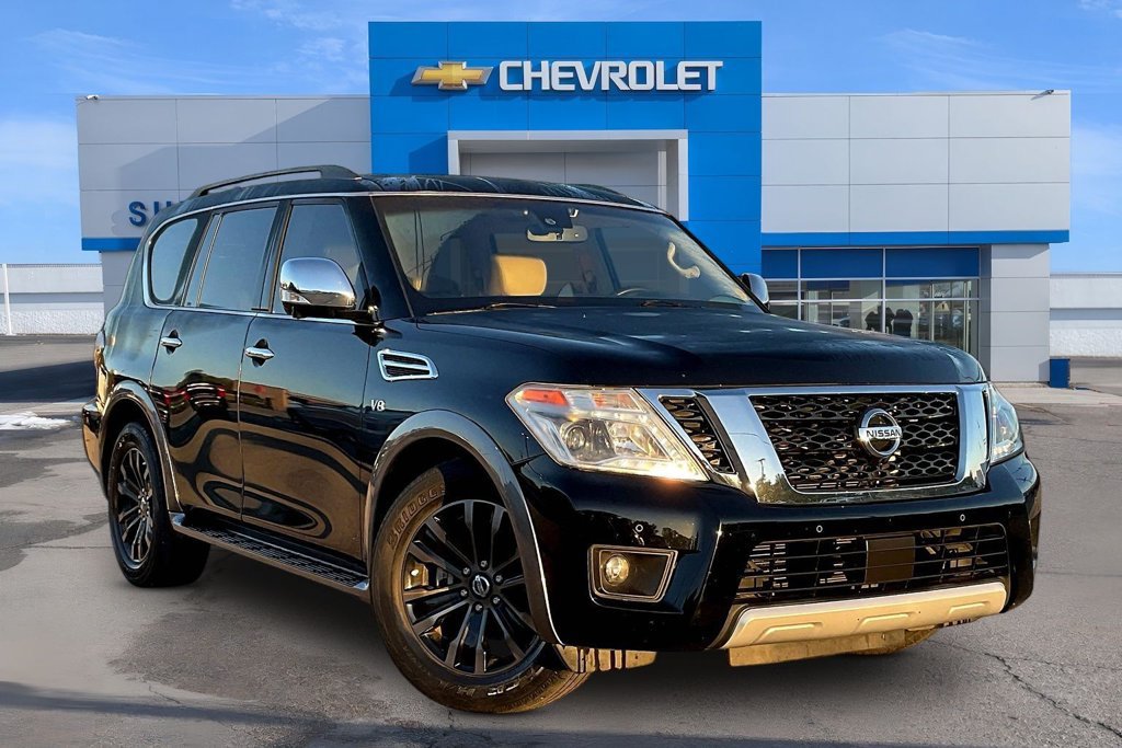 Used 2017 Nissan Armada Platinum with VIN JN8AY2ND7H9002845 for sale in Claremore, OK