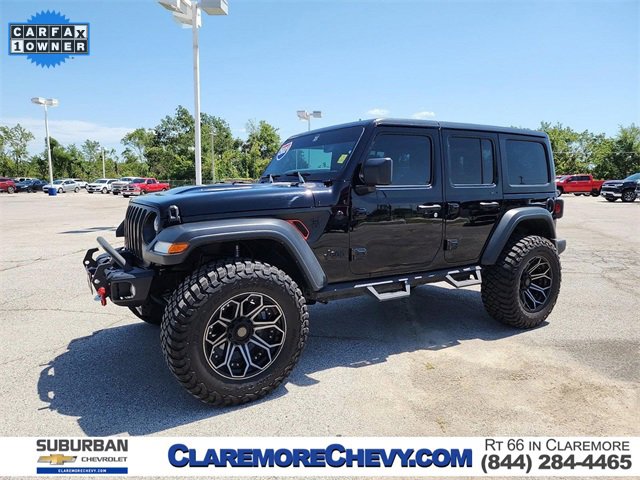 Used 2021 Jeep Wrangler Unlimited Sport S with VIN 1C4HJXDG6MW834373 for sale in Claremore, OK