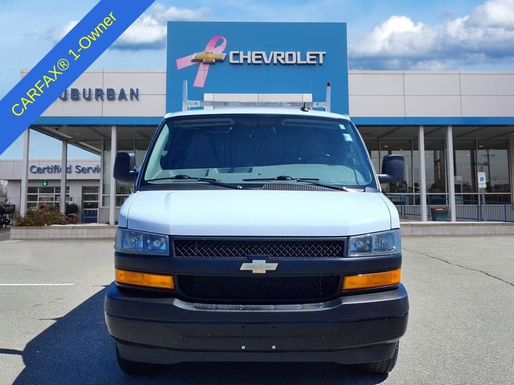 Used 2023 Chevrolet Express Cargo Work Van with VIN 1GCWGAFP0P1100412 for sale in Ann Arbor, MI