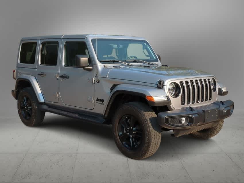 Used 2021 Jeep Wrangler Unlimited Sahara Altitude with VIN 1C4HJXEN5MW656372 for sale in Ann Arbor, MI