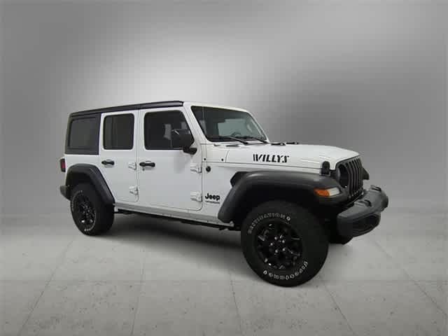 Certified 2021 Jeep Wrangler Unlimited Willys Sport with VIN 1C4HJXDG2MW662388 for sale in Farmington, MI