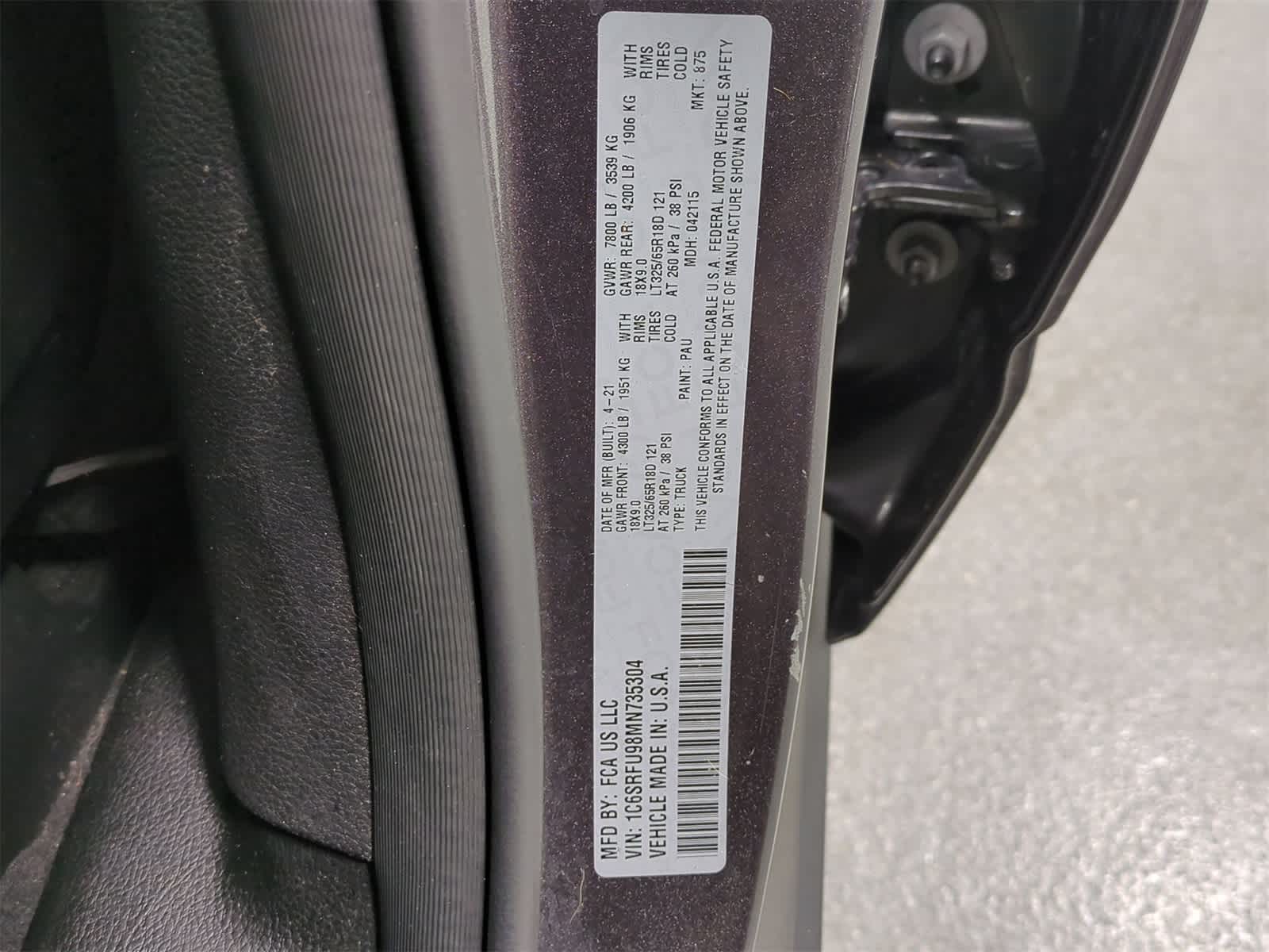 2021 RAM 1500 TRX 39