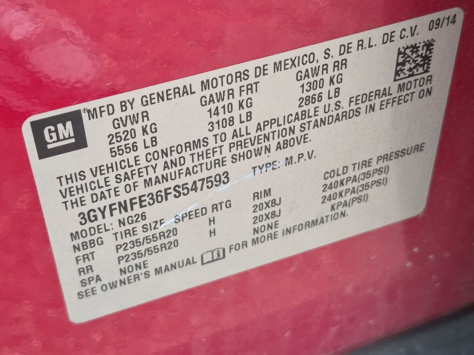 Thumbnail: 2015 Cadillac SRX - 36