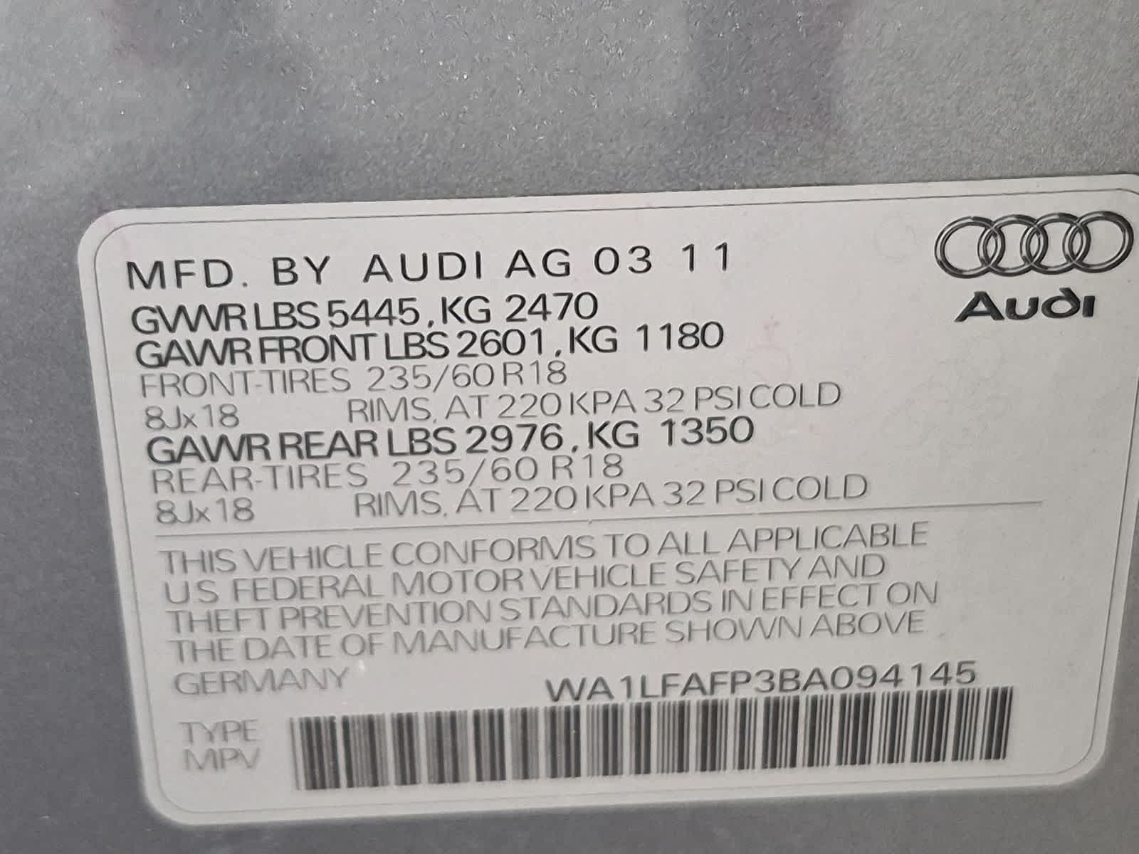 Thumbnail: 2011 Audi Q5 - 36