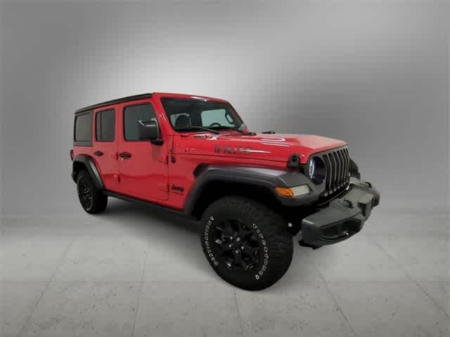 Used 2021 Jeep Wrangler Unlimited Willys with VIN 1C4HJXDG4MW505400 for sale in Farmington, MI