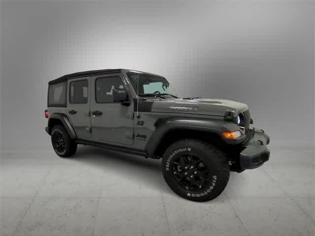 Used 2021 Jeep Wrangler Unlimited Willys with VIN 1C4HJXDG8MW573523 for sale in Farmington, MI