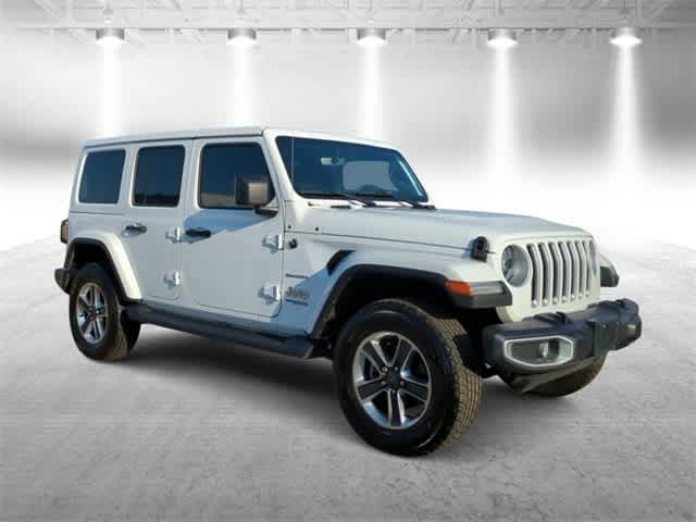 Used 2022 Jeep Wrangler Unlimited Sahara with VIN 1C4HJXEN9NW270054 for sale in Garden City, MI