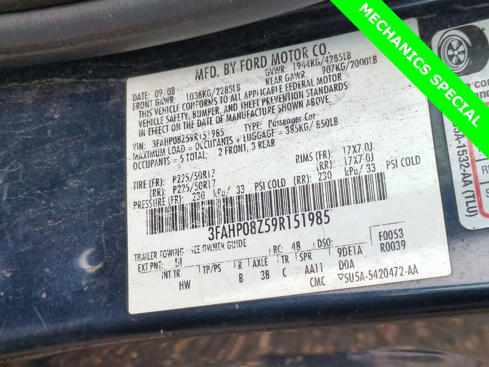 Thumbnail: 2009 Ford Fusion - 29