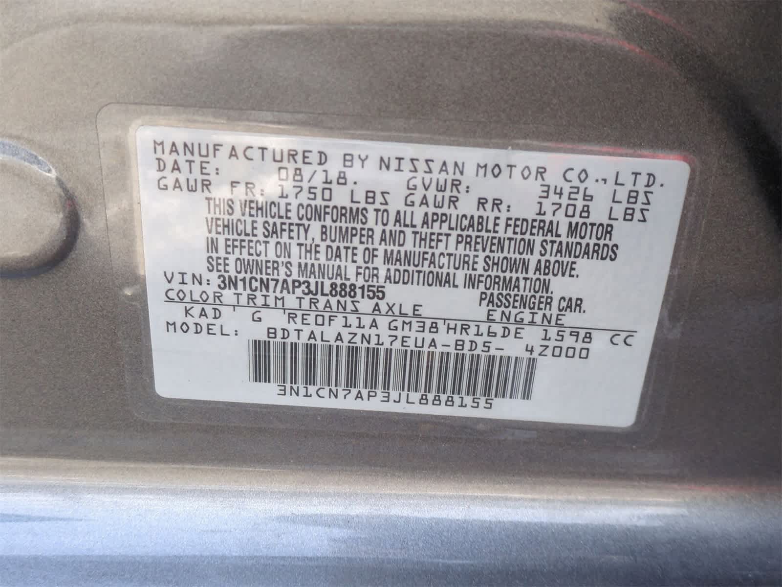 Thumbnail: 2018 Nissan Versa - 34