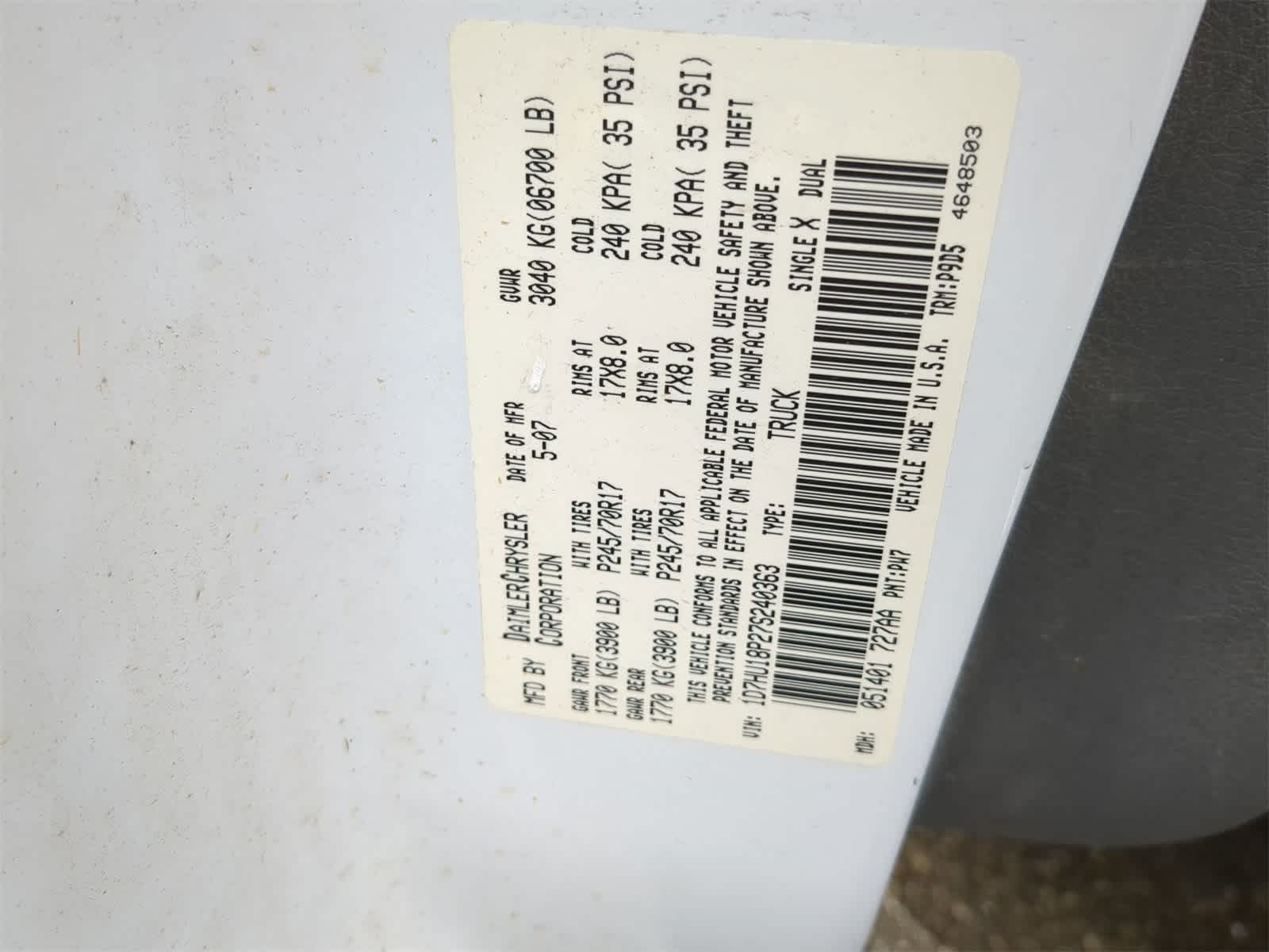 Thumbnail: 2007 Dodge Ram 1500 - 40