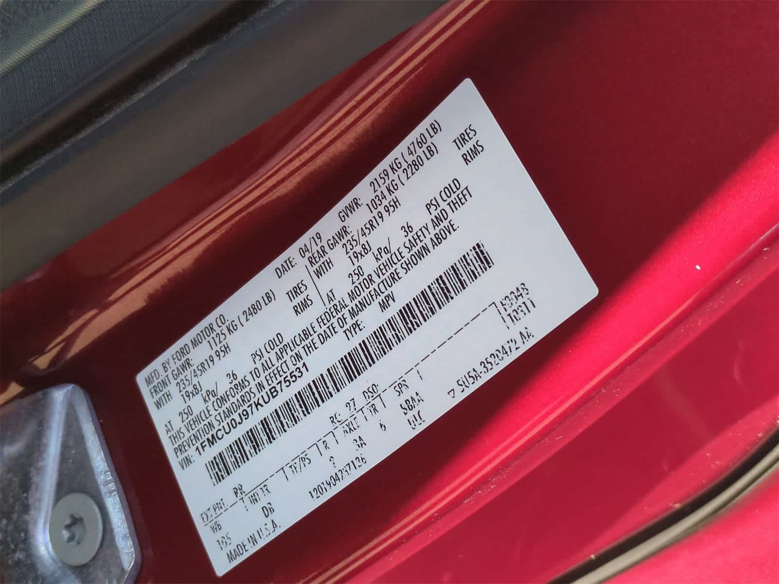 Thumbnail: 2019 Ford Escape - 35